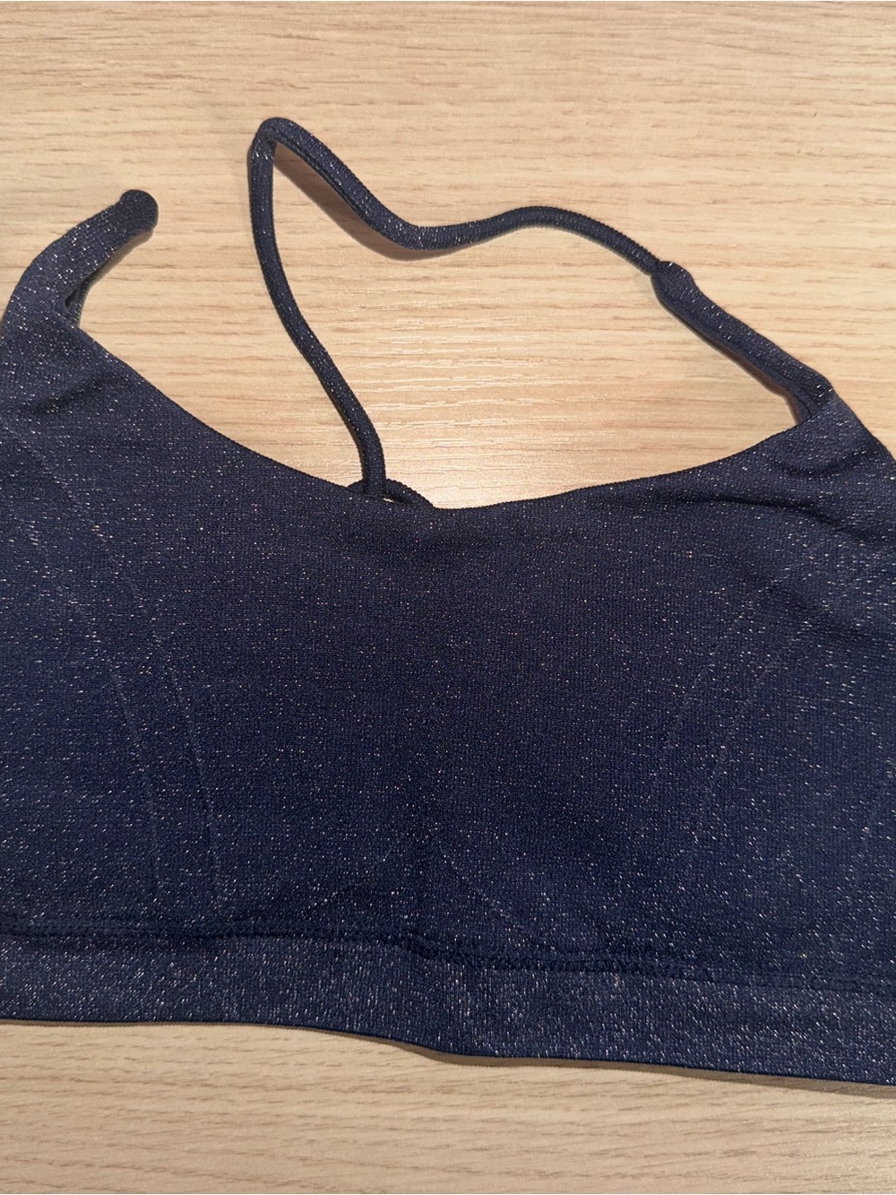 Fabletics Navy Sparkle Sports Bralette
